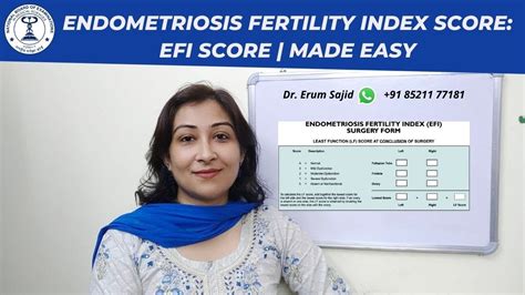 Endometriosis Fertility Index Score EFI Score Made Easy DNB OBGYN