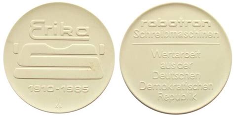 Medal Robotron VEB typewriter factory República Democrática Alemana