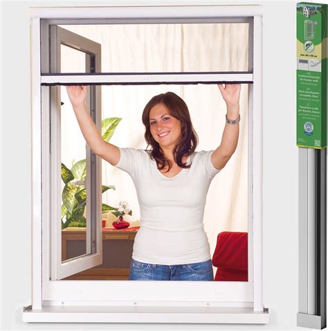 easy life Alu Insektenschutz Rollo greenLINE für Fenster 80 x 130 cm in