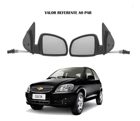 Par Espelho Retrovisor Gm Celta Prisma 07 11 2 4 Portas Parcelamento