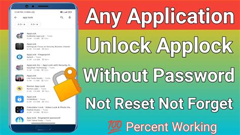 How To Unlock Applock Without Password L App Lock Ka Password Bhul Gaye