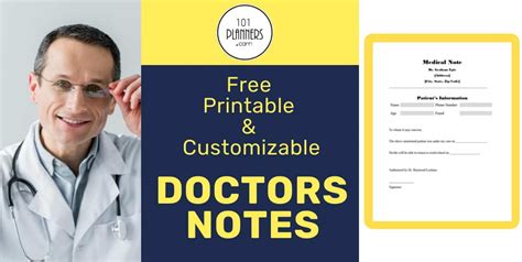 Free Customizable And Printable Doctors Note Templates