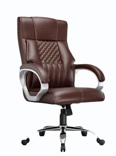 Leatherette High Back Director Chair Fixed Arm Brown At Rs 7000 In Mumbai