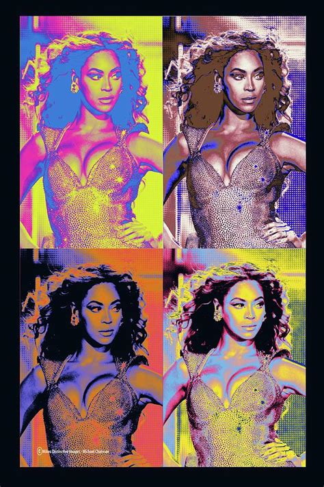 Beyonce Pop Art Digital Art by Michael Chatman - Fine Art America