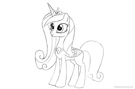 My Little Pony Coloring Pages Princess Cadence - Free Printable Coloring Pages