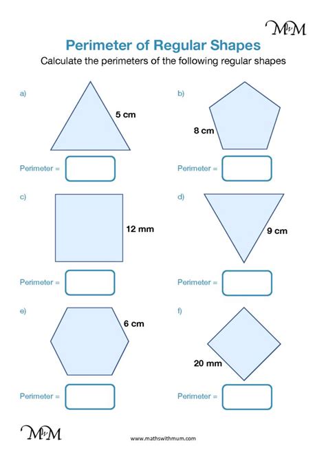 Perimeter Of Regular Shapes Maths With Mum