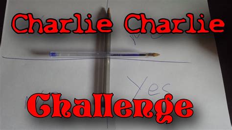 Jai Test Le Charlie Charlie Challenge Fr Youtube