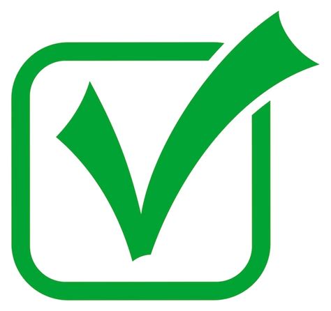 Icono De Marca De Verificación Marca De Verificación Símbolo Correcto