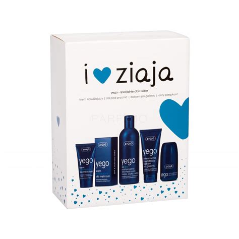 Ziaja Men Yego Set Cadou Gel De Dus 3 En 1 300 Ml Crema Hidratanta Spf6 50 Ml Balsam Dupa