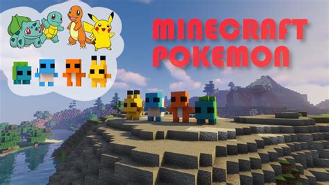 Minecraft How To Build Pokemon Starters Cute Statue Tutorial