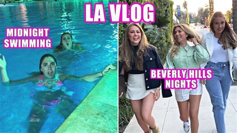 My La Travel Vlog Midnight Swimming And Beverly Hills Nights Rosie