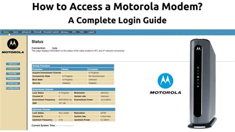 How To Access A Motorola Modem A Complete Login Guide Routerctrl