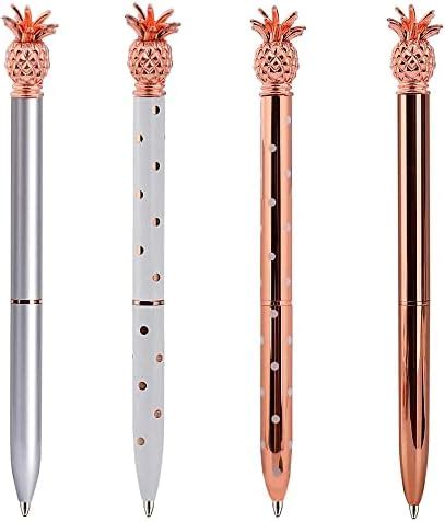 Teaaha Pack Rose Gold Pen Mm Sparkly Pens For Women Ballpoint