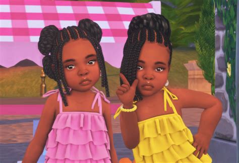 Sims 4 Toddler Braids Hair