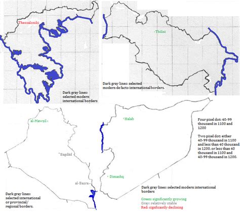 1100-1200: 'Ellas map; Sakartvelo map; al-'Irāq map; Sūriyah map