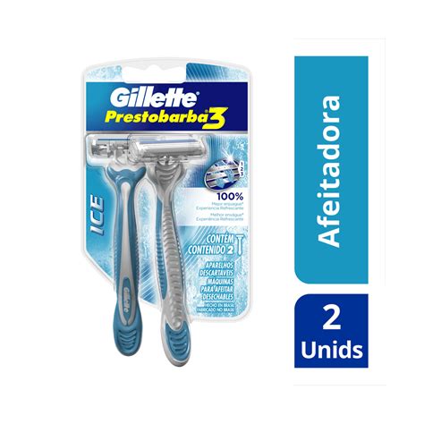 Aparelho De Barbear Gillette Prestobarba 3 Ice 2 Unidades