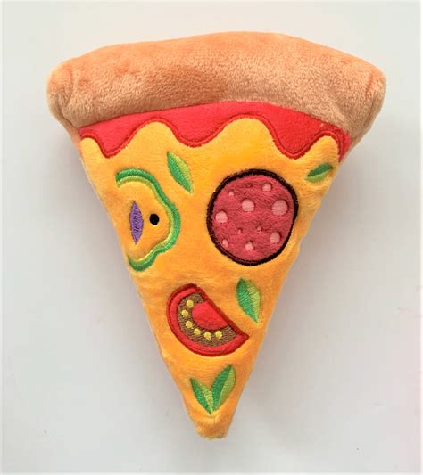 Pepperoni Pizza Plush Toy Dog Chew Plush Toys Etsy