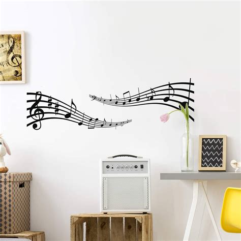 Sticker Mural Notes De Musique Wall Art Fr