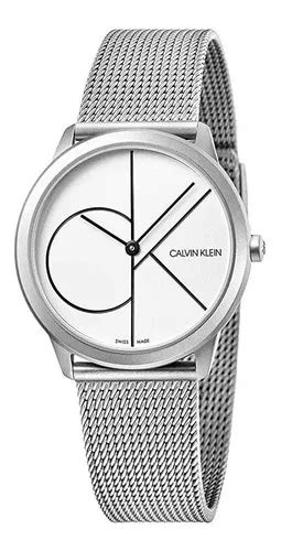 Reloj Calvin Klein Minimal Cuarzo K M X Color De La Correa Plateado