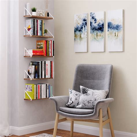 Wall Mount Corner Shelves For Books