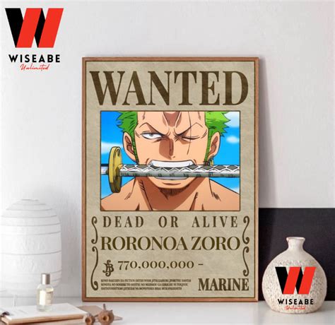 Roronoa Zoro Wanted Poster