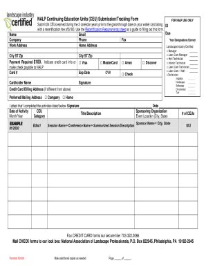 Fillable Online Fillable Online Ceu Submission Form Pdffiller Fax