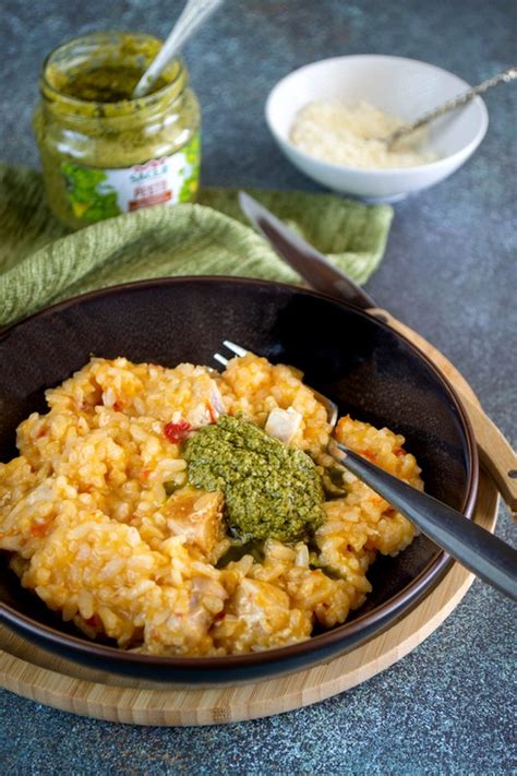 Risotto Au Poulet Et Pesto Quand Nad Cuisine