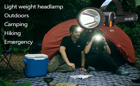 Olidear Headlamp Rechargeable Super Bright Spotlight With 2 Modes