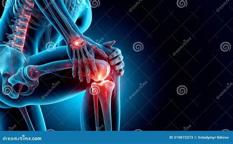 Anatomy Concept Of An Arthritic Sacroiliac Joint Stock Photography