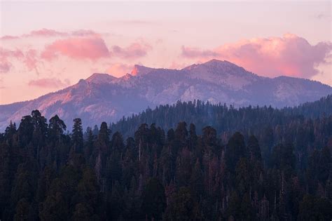 Moro Rock Sequoia National Park At Sunset 100mm Aps C R