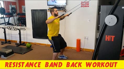 Resistance Band Back Workout Do It Anywhere Youtube