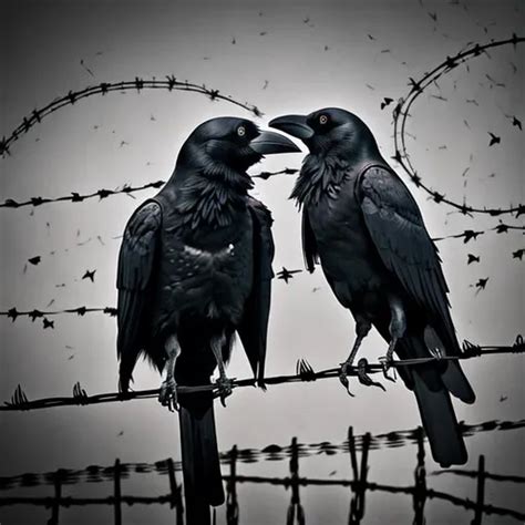 Love Crows On Barbed Wire And Blood And Sword