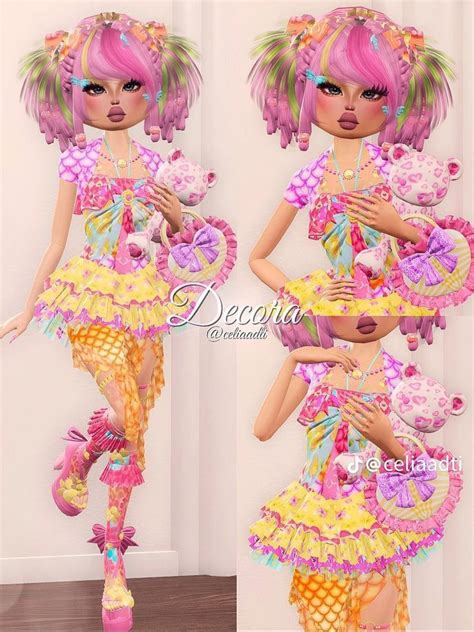 Dress To Impress Dti Outfit Idea Decora In 2024 Dress To Impress Decora Outfit Preppy Dresses