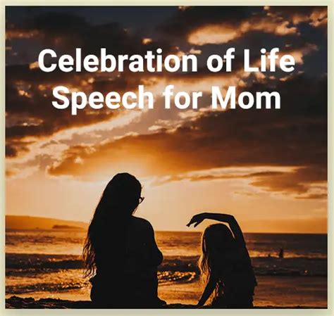 Guide to a Heartwarming Celebration of Life Speech - Murial