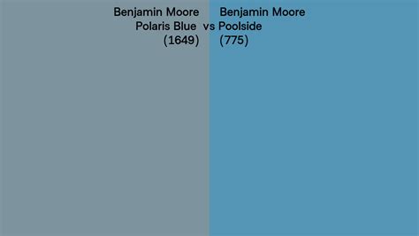 Benjamin Moore Polaris Blue Vs Poolside Side By Side Comparison