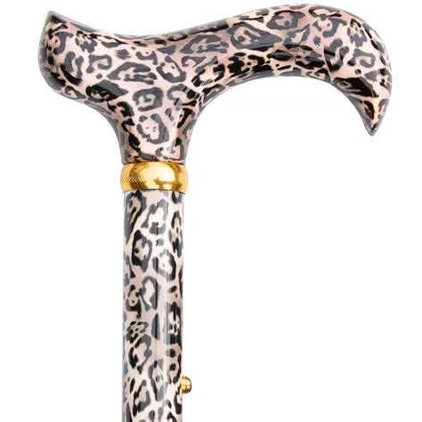 Get Leopard Derby Adjustable Folding Walking Cane Online