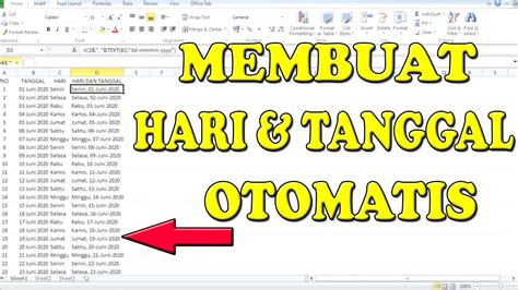 Cool Cara Membuat Tanggal Otomatis Di Microsoft Excel Blog