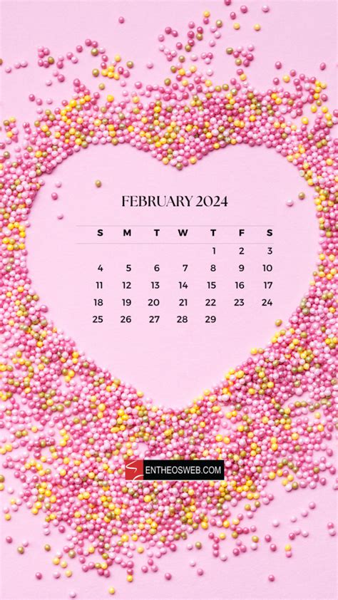 February 2024 Calendar Phone Wallpaper | EntheosWeb in 2024 | February wallpaper, Phone ...