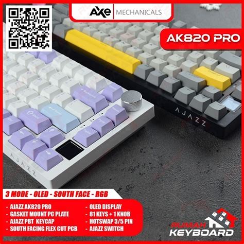 Jual Mechanical Keyboard Ajazz Ak Pro Oled Gasket