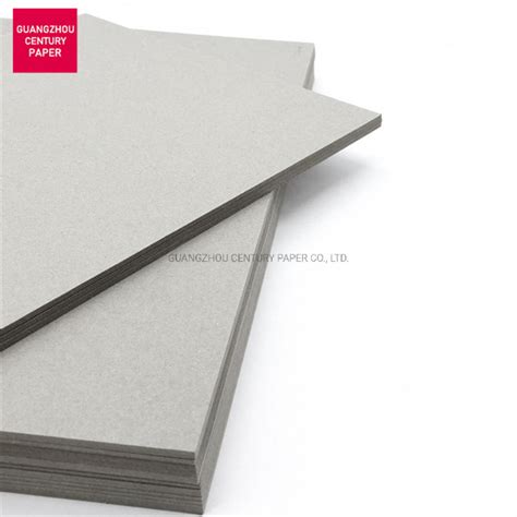 Grey Cardboard Paper Mills Hard Grey Core Board Thickness Grey