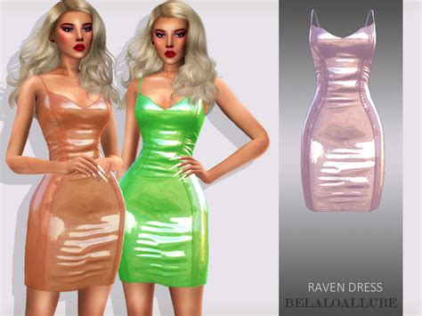 The Sims Resource Belaloallure Raven Dress