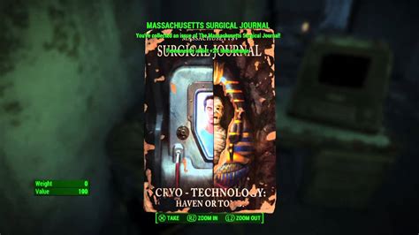 Fallout 4 Massachusetts Surgical Journal YouTube