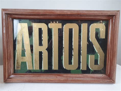 Proantic: Stella Artois Advertising Panels In églomisé Glass, Circa