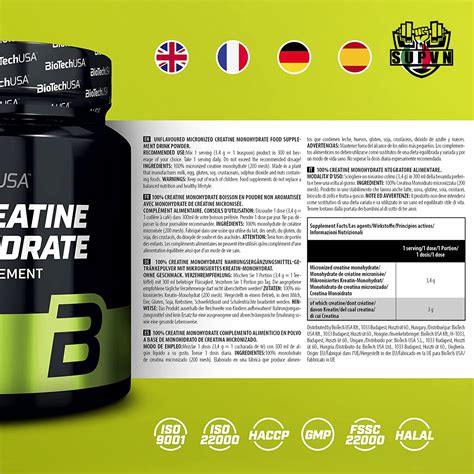 Biotech USA 100 Creatine Tăng sức mạnh Cơ Bắp SUPVN