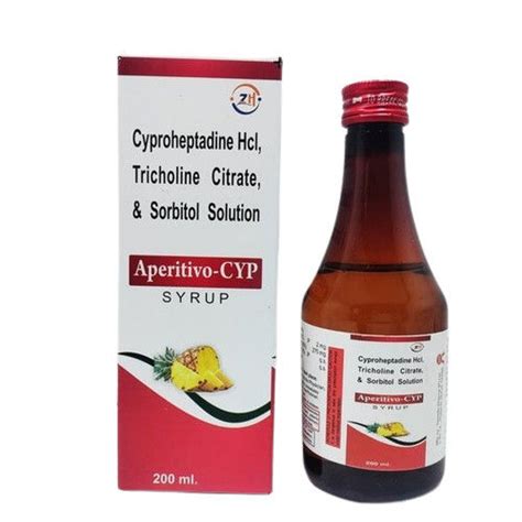 Cyproheptadine 2mg Tricholine 275mg In Sorbitol Base General Medicines