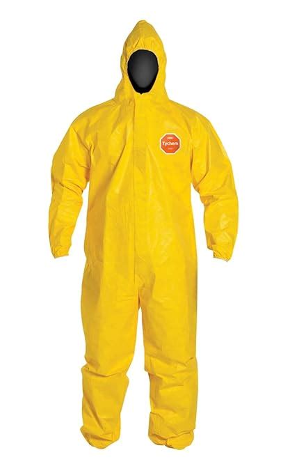 Dupont Tychem 2000 Qc127s Chemical Resistant Coverall With Hood