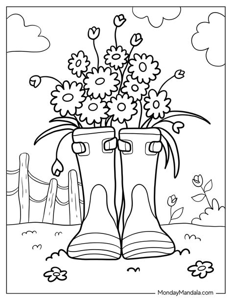 36 Spring Coloring Pages Free Pdf Printables