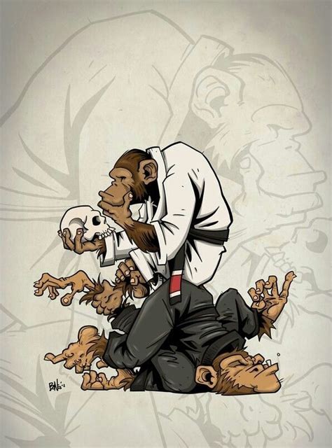 Position Before Submission Jiu Jitsu Bresilien Gorillas Art