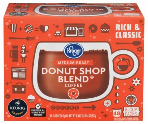 Kroger® Donut Shop Blend Medium Roast K Cup Coffee Pods 48 Ct Kroger