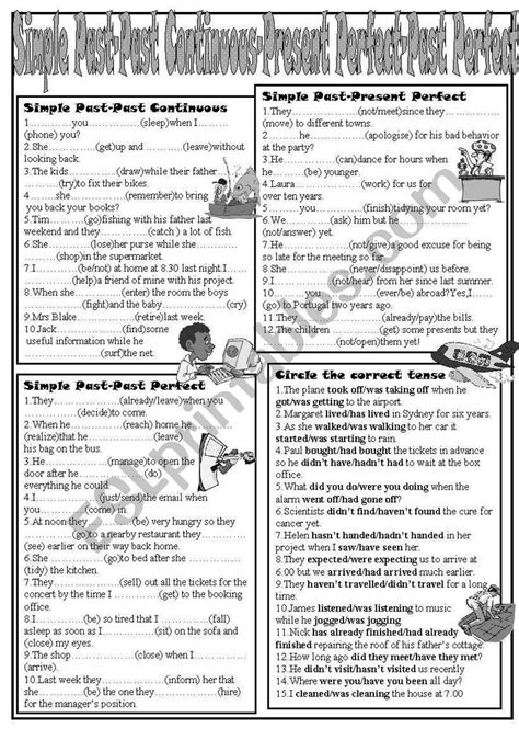 Tense Revision Simple Past Past Continuous Present Perfect Simple Past